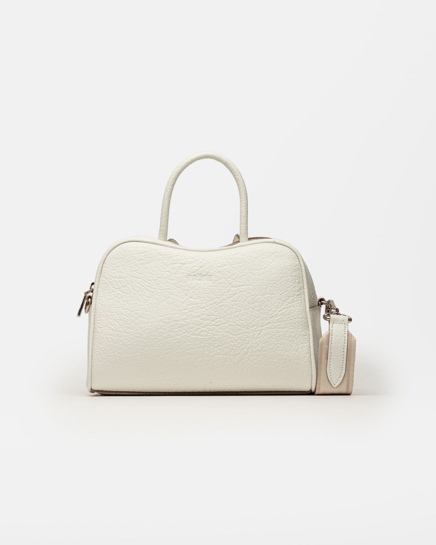 CARTERA DE MANO THE CLUB EN CUERO GRANEADO