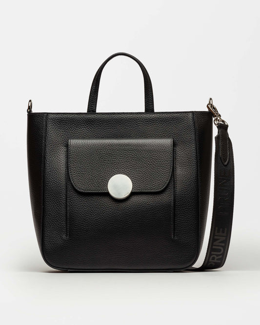 SHOPPER THE CIRCLE EN CUERO GRANEADO