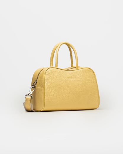 CARTERA DE MANO THE CLUB EN CUERO GRANEADO