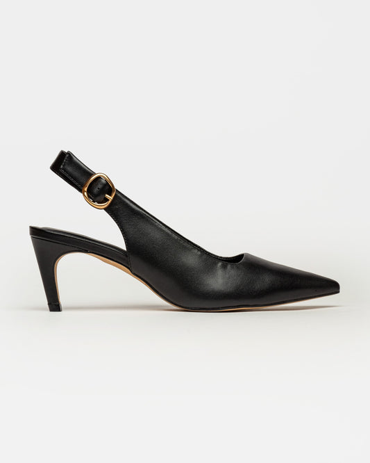 STILETTO MILAN EN CUERO LISO