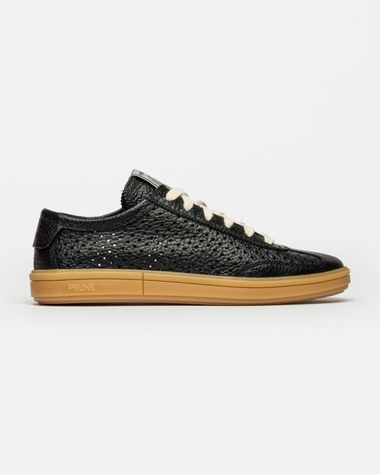SNEAKER LAUREN EN CUERO GRANEADO